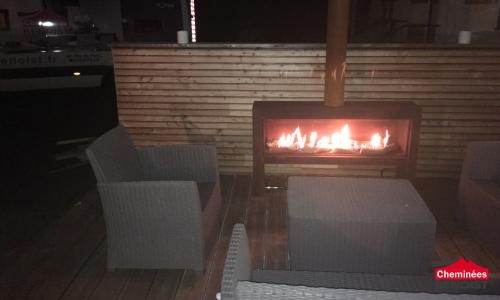 Pose d'une cheminée d'extérieur à St Aubin sur Mer