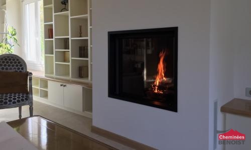 Installation d'une cheminée MDesign Argento chez un particulier