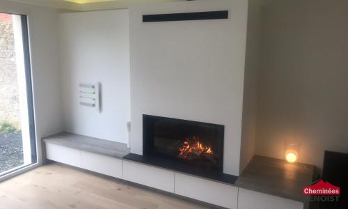 Pose d'une cheminée MDesign Argento 1050H à Grandcamp Maisy