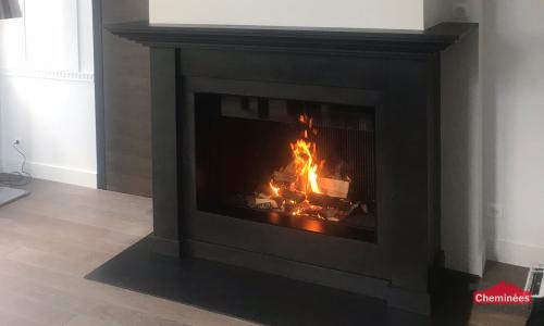 Réalisation d'une cheminée M Design 1150v proche de Deauville