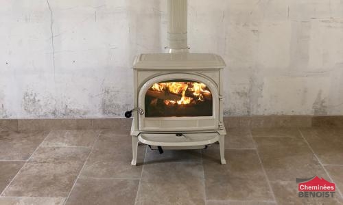 Réalisation d'un poêle à bois Jotul F 400 près de Deauville