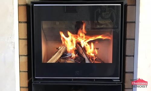 Installation d'un poêle à bois Scan 1010 à Breville les Monts