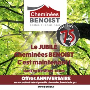 Le Jubilé Cheminées Benoist, c’est maintenant dans les showrooms de Mondeville et Courseulles-sur-Mer