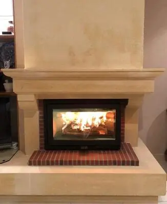 Réalisation d'une cheminée Insert Jotul I 620 à bois-bûche à Saint Manvieu