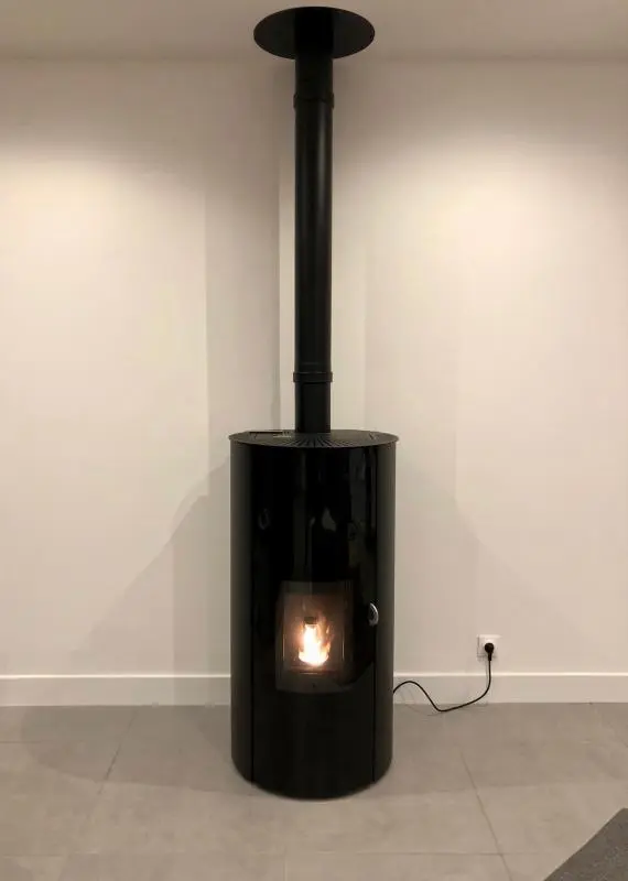 Pose d'un poêle Jotul PF 921 à granulé à Lingevres 