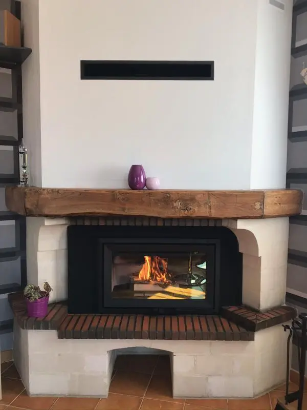 Réalisation d'une cheminée Jotul L620 à Sain Sylvain